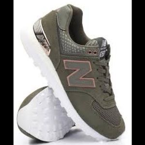 New Balance Olive Green 574 Trainer Sneaker